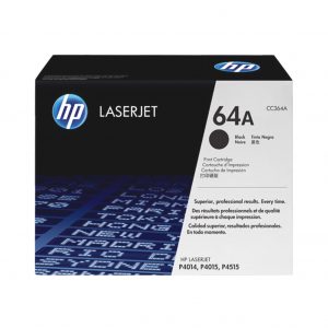 HP 64A Black Original LaserJet Toner Cartridge, CC364A