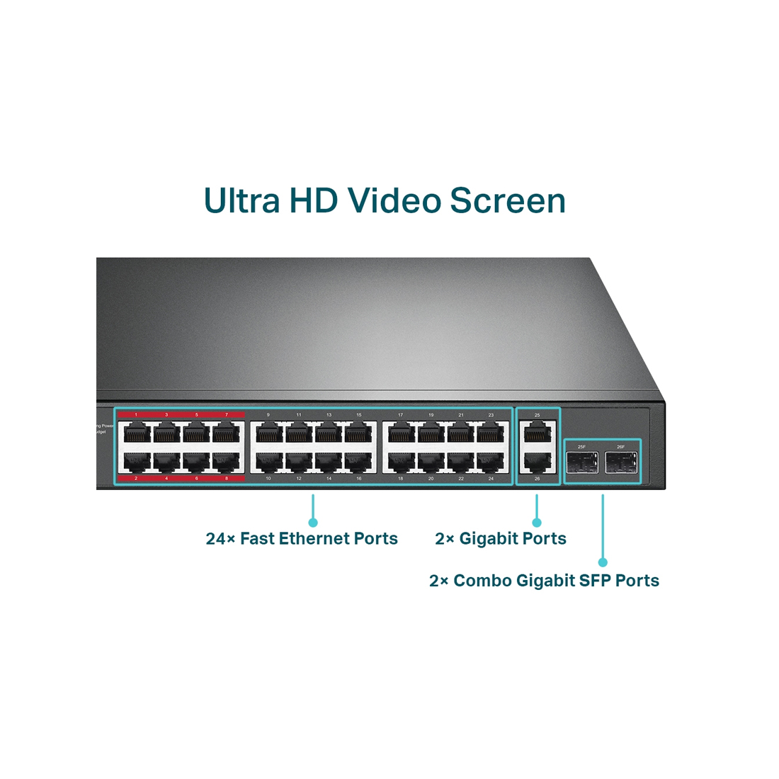 TL-SL1226P24-Port 10_100Mbps + 2-Port Gigabit Unmanaged PoE+ Switch_0000_Layer 6